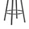 Armen Living Fargo 26" Counter Height Metal Barstool in Mineral Finish with Black Faux Leather LCFA26BAMFBL - alternate 3